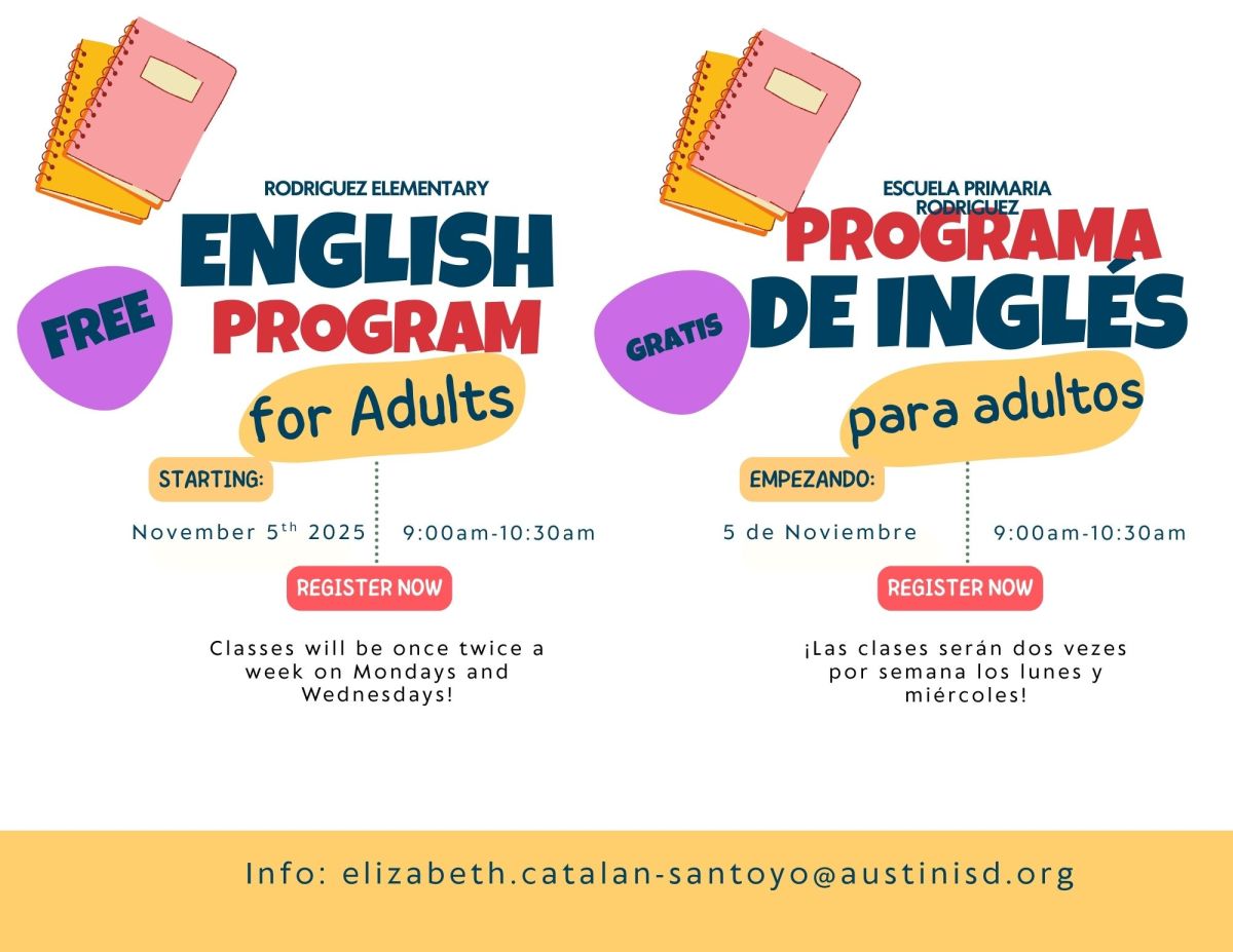 Free Adult ESL classes Wednesday and Mondays starting November 5th from 9:00am to 10:00am